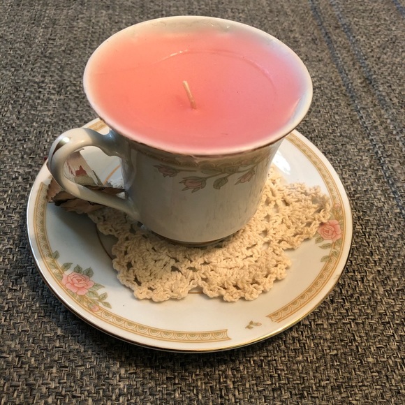 Tea Cup Candle - Picture 2 of 4